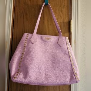 Excellent used condition samantha thavasa pink studded tote see pics for callout